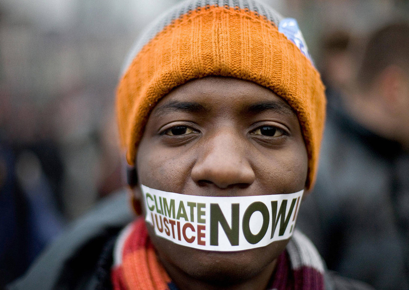 Climate protestor