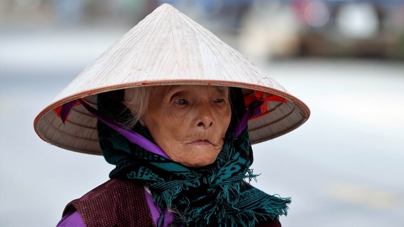 Old vietnamese woman