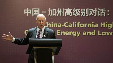 Jerry Brown in China