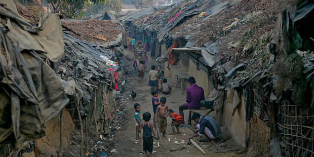Rohingya Muslim refugee camp in Bangladesh