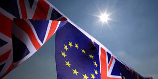 Britain EU flags