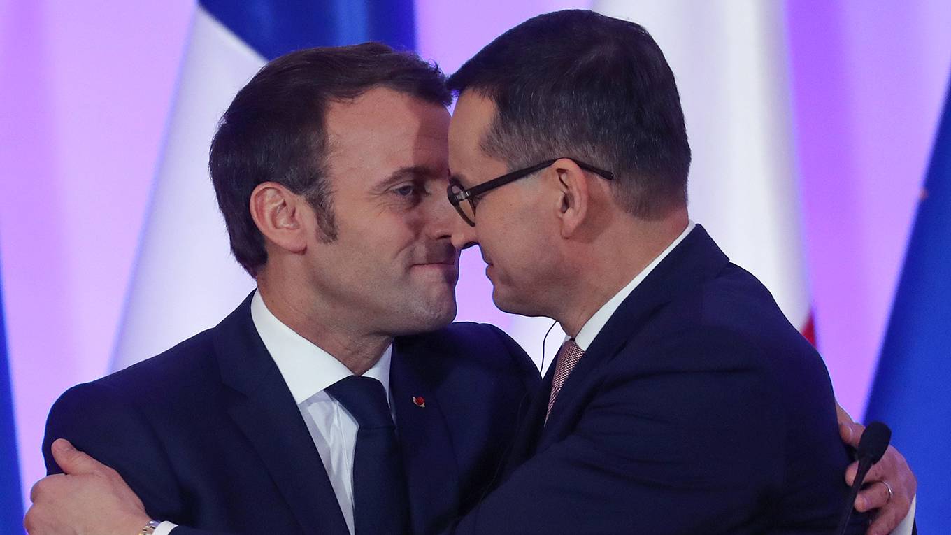 sierakowski51_LUDOVIC MARINAFP via Getty Images_macronpolandprimeminsiterfrance