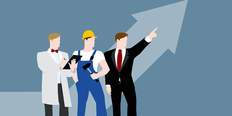 spence116_RalfHiemischGettyImages_businessmenwithuparrowpointing
