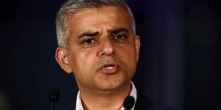 Sadiq Khan speaks in London