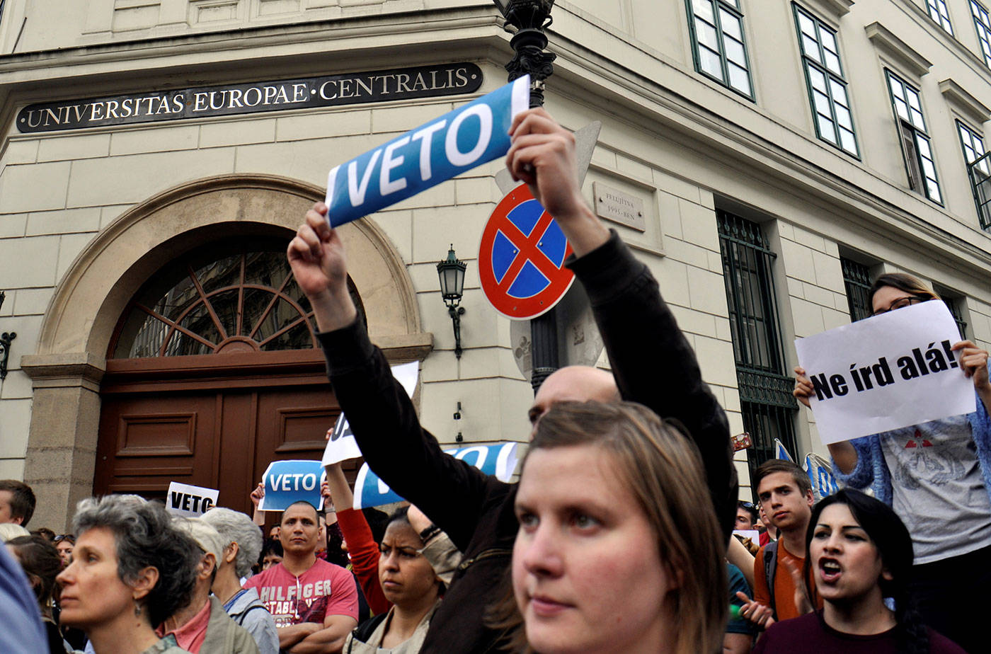 CEU protest