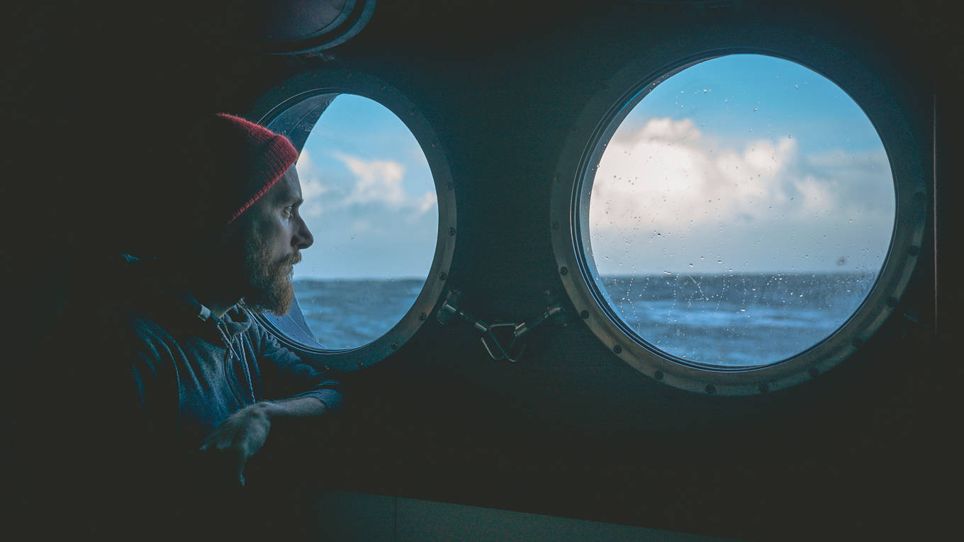 man at porthole