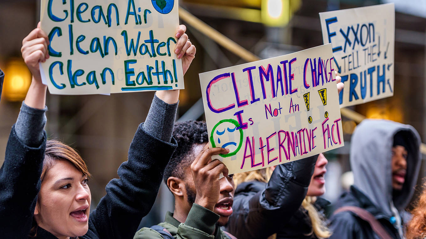 Oil companies and climate change