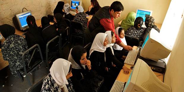 computer class girls developing world