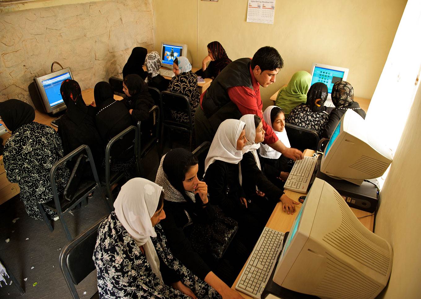 computer class girls developing world