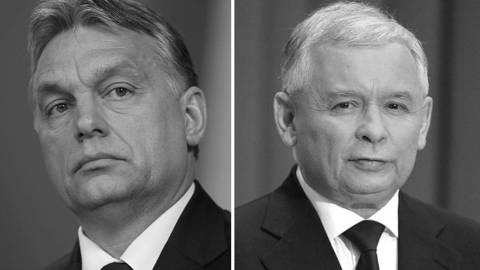 Viktor Orban and Jaroslaw  Kaczynski