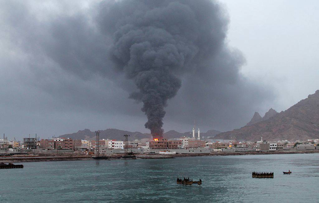Huthi rebels shell attack in Aden