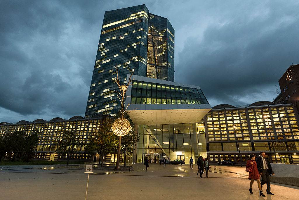 Penone sculpture at ECB