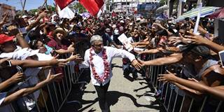 Mexico's presidential candidate for the MORENA party Andres Manuel Lopez Obrador