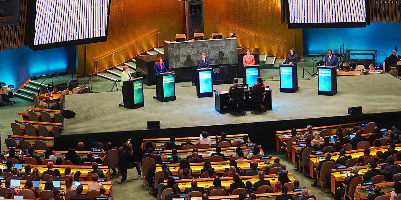 UN secretary-general candidate debate.