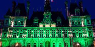Paris City Hall green