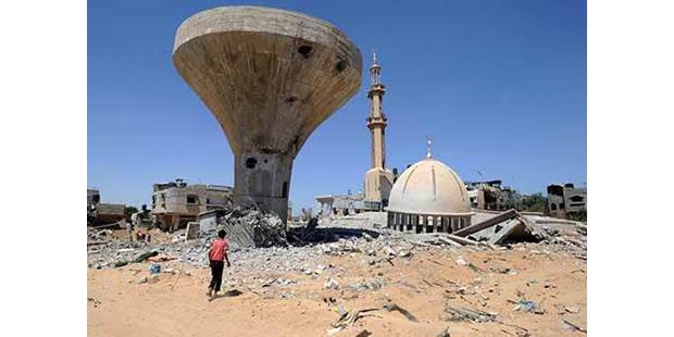 Destroyed homes Gaza