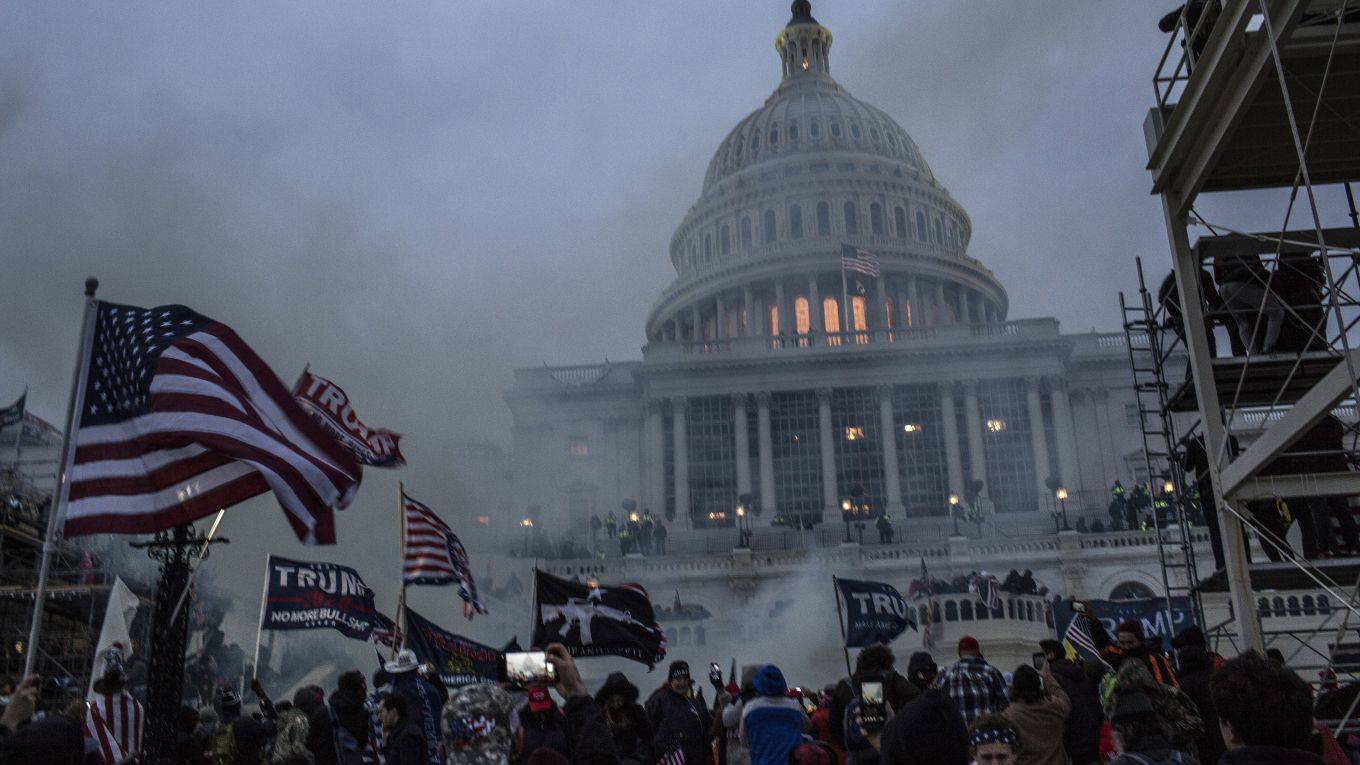 topic_america turbulent transition_Probal Rashid_LightRocket via Getty Images_capitol tear gas