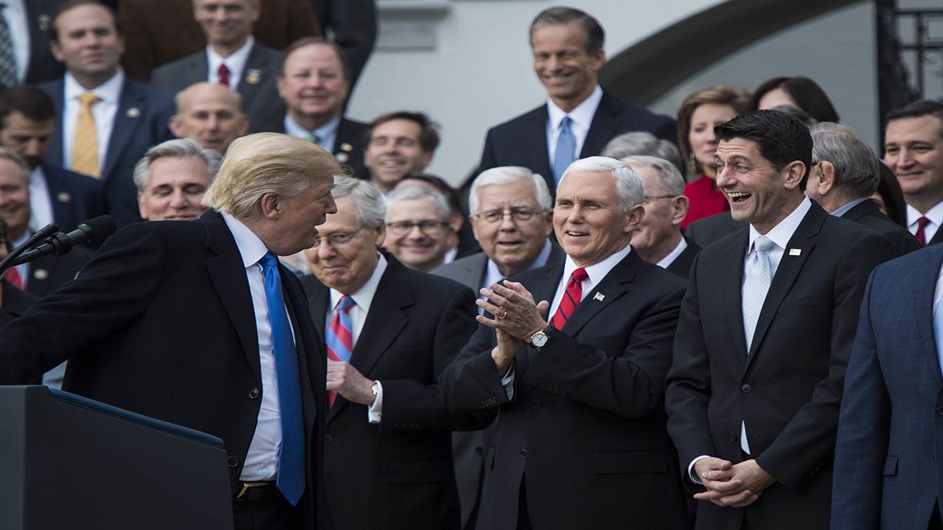 trump tax bill speech white house