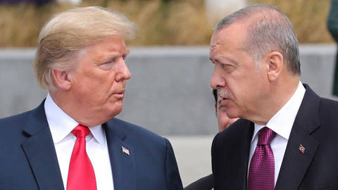 Trump and Erdogan talking