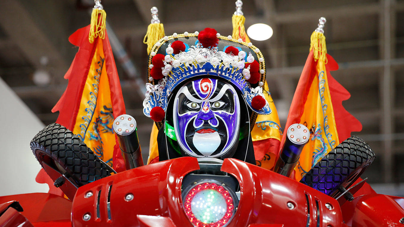 Face-changing robot