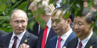 Vladimir Putin, Donald Trump and Xi Jinping