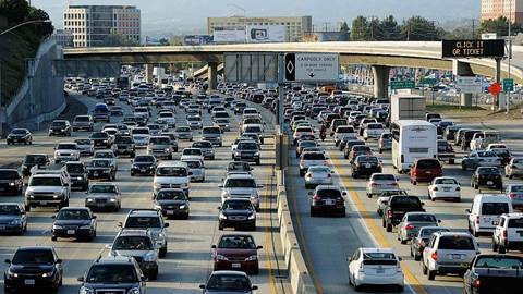 Traffic in LA/ USA pollution