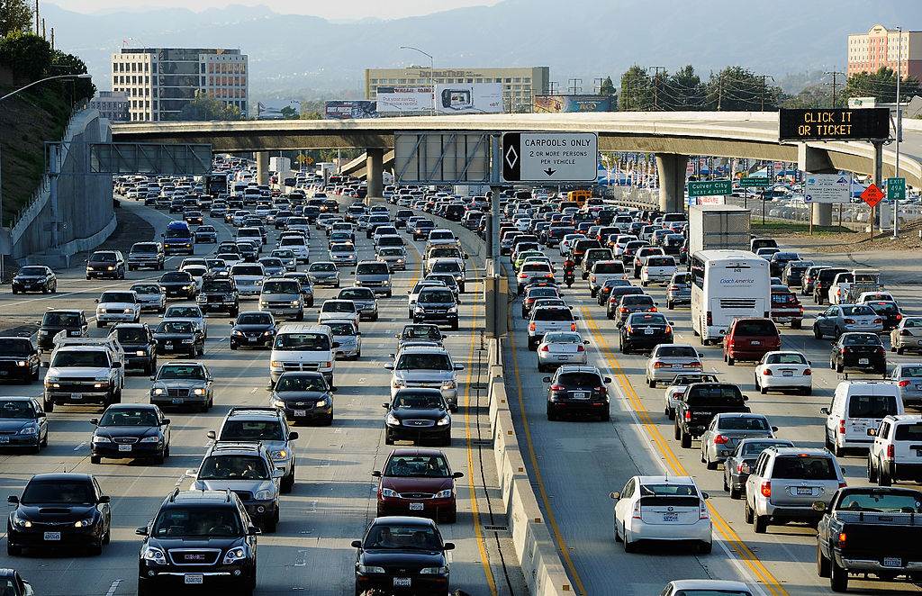 Traffic in LA/ USA pollution