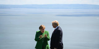 Germany's Chancellor Angela Merkel and President of the United States of America Donald Trump